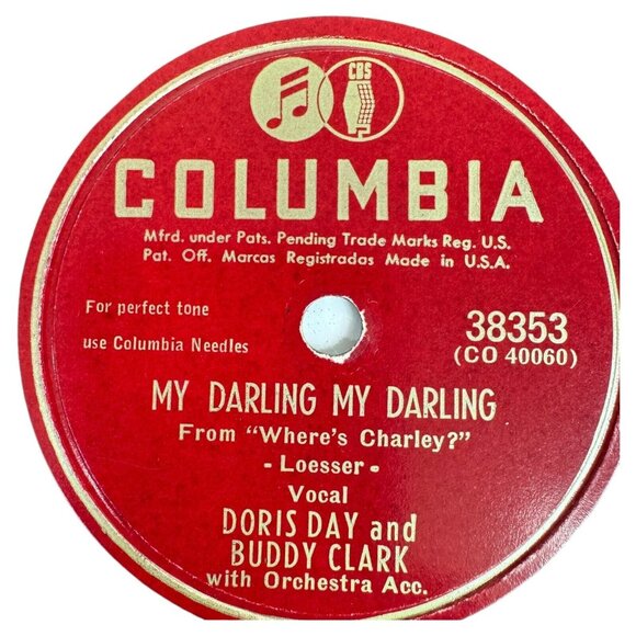 Doris Day Buddy Clark My Darling My Darling / That Certain Party 38353 Columbia - Picture 2 of 4